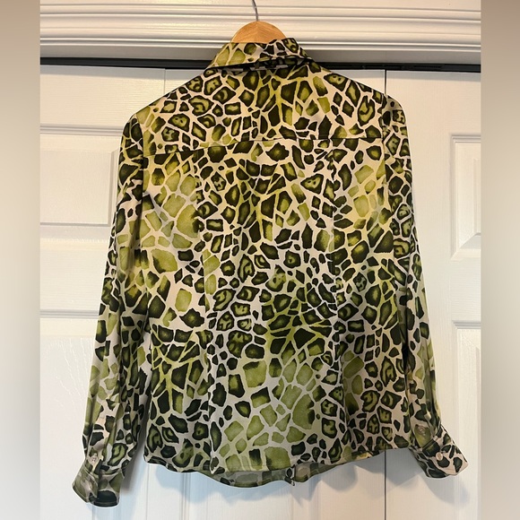 95% Silk Vintage Carlisle Blouse - Picture 4 of 8